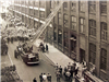 Vintage Photo of Fire Department Extinguishing a Fire