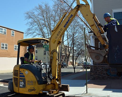 Man Operating an Excavator