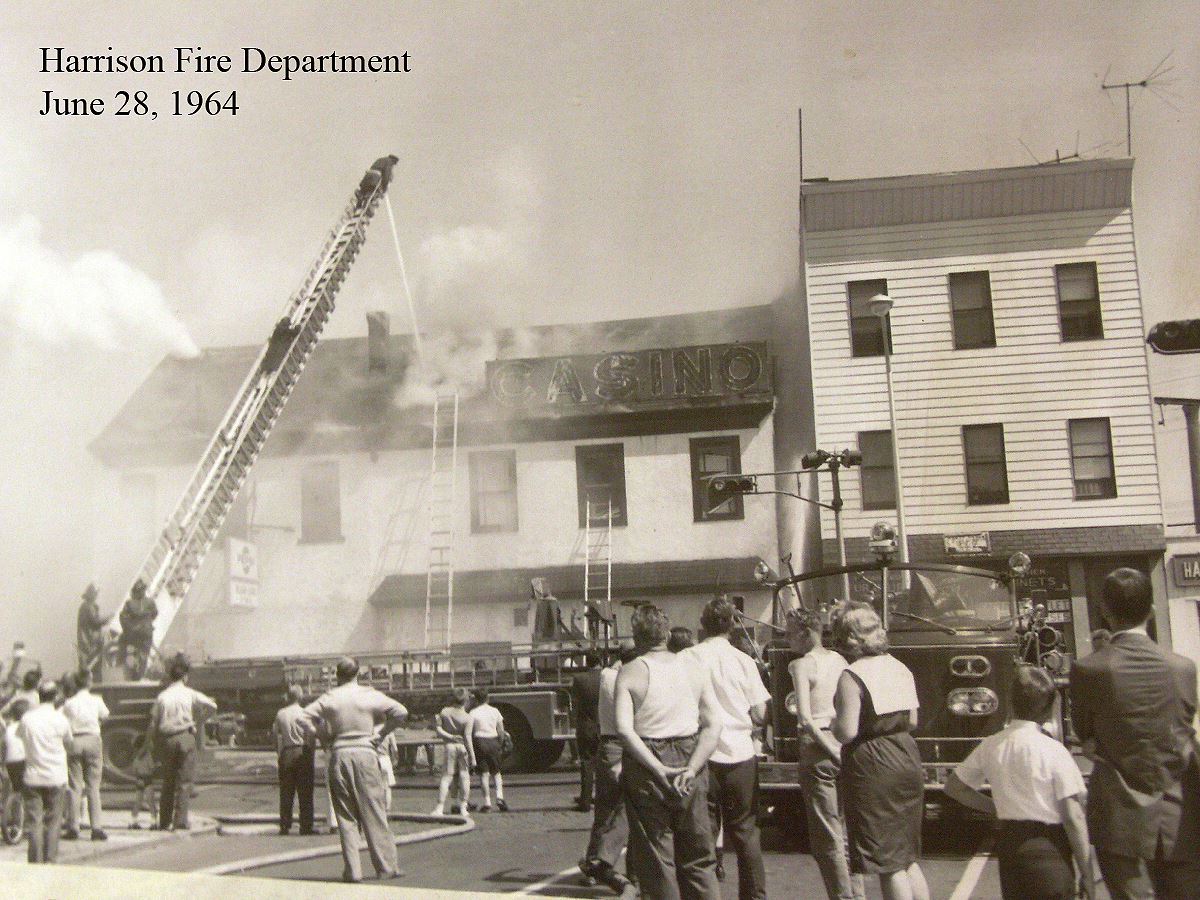Harrison Fire Department Extinguishing Fire June 28, 1964