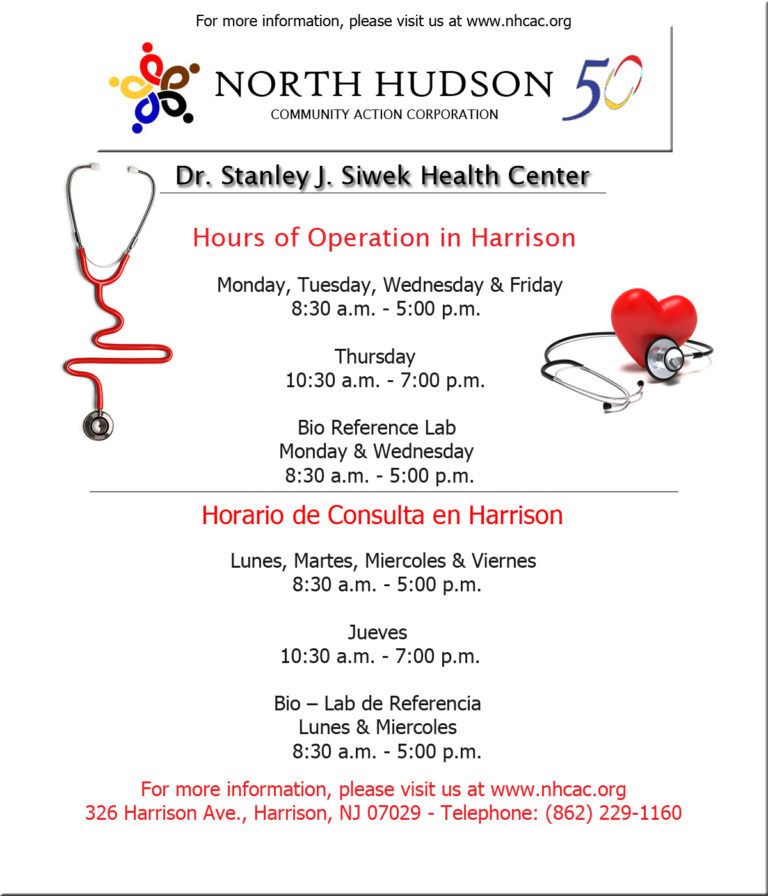 Dr. Stanley J. Siwek Health Center Flyer