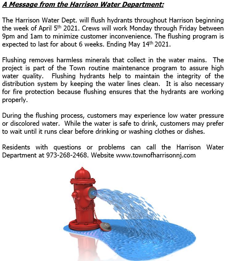 Hydrant Flushing April 2021