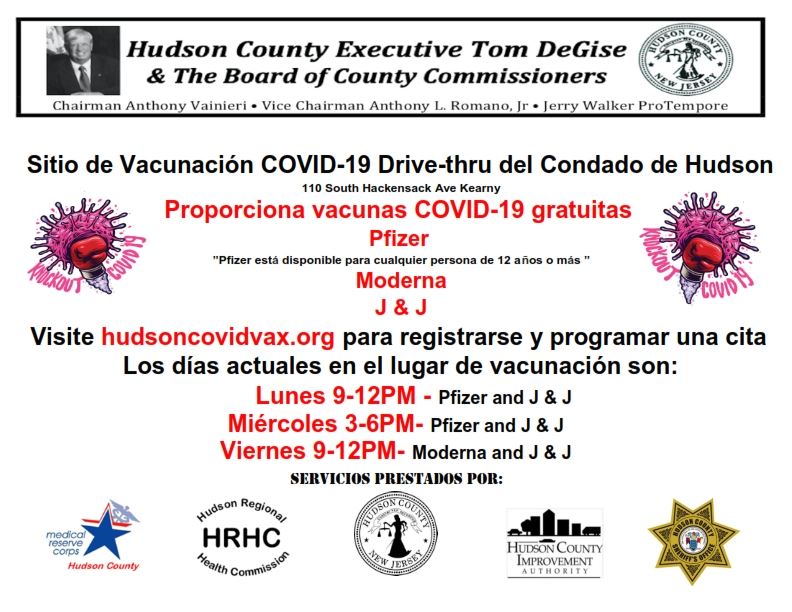 Hudson County COVID 19 vaccination Flyer  Eng-Sp 6-2021_002