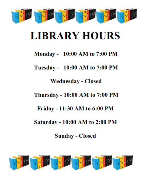 Harrison Public Library Hours