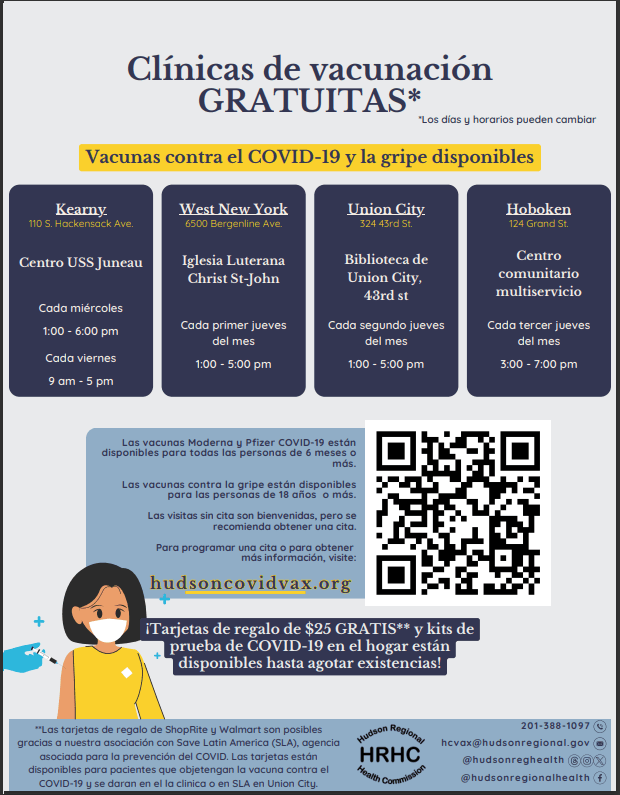 COVID Clinics HRHC spanish