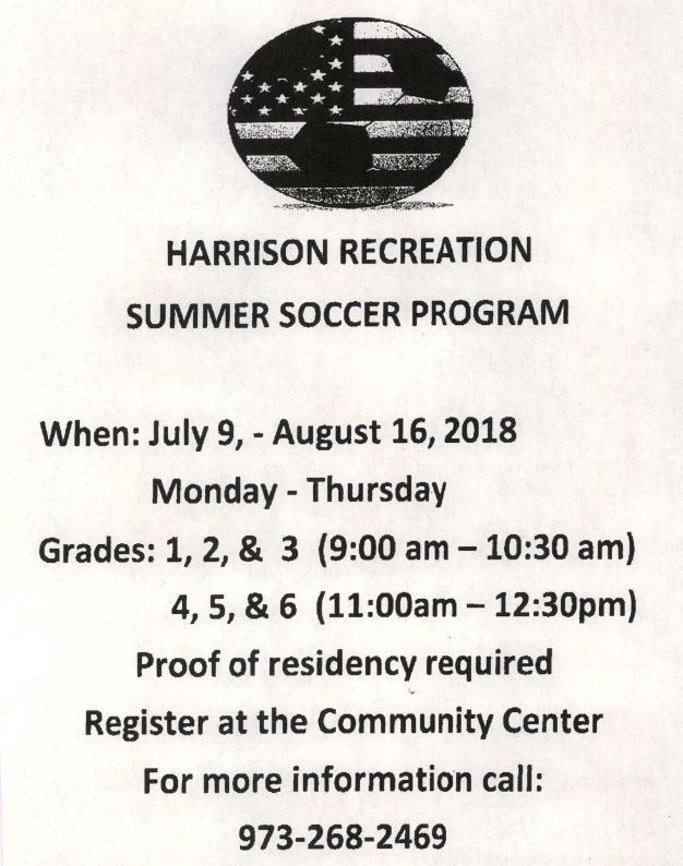 Recreation Summer Soccer Program